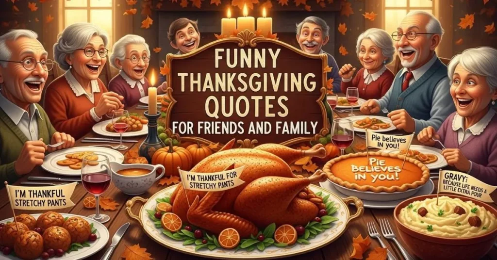 Funny Thanksgiving Quotes for Friends and Family