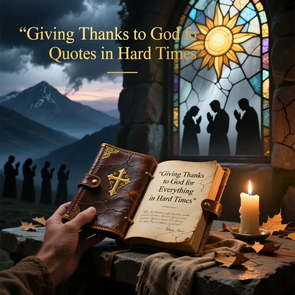 Giving Thanks to God for Everything Quotes in Hard Times