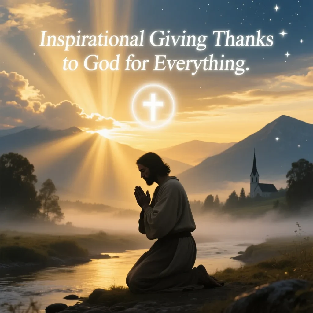 Inspirational Giving Thanks to God for Everything Quotes 
