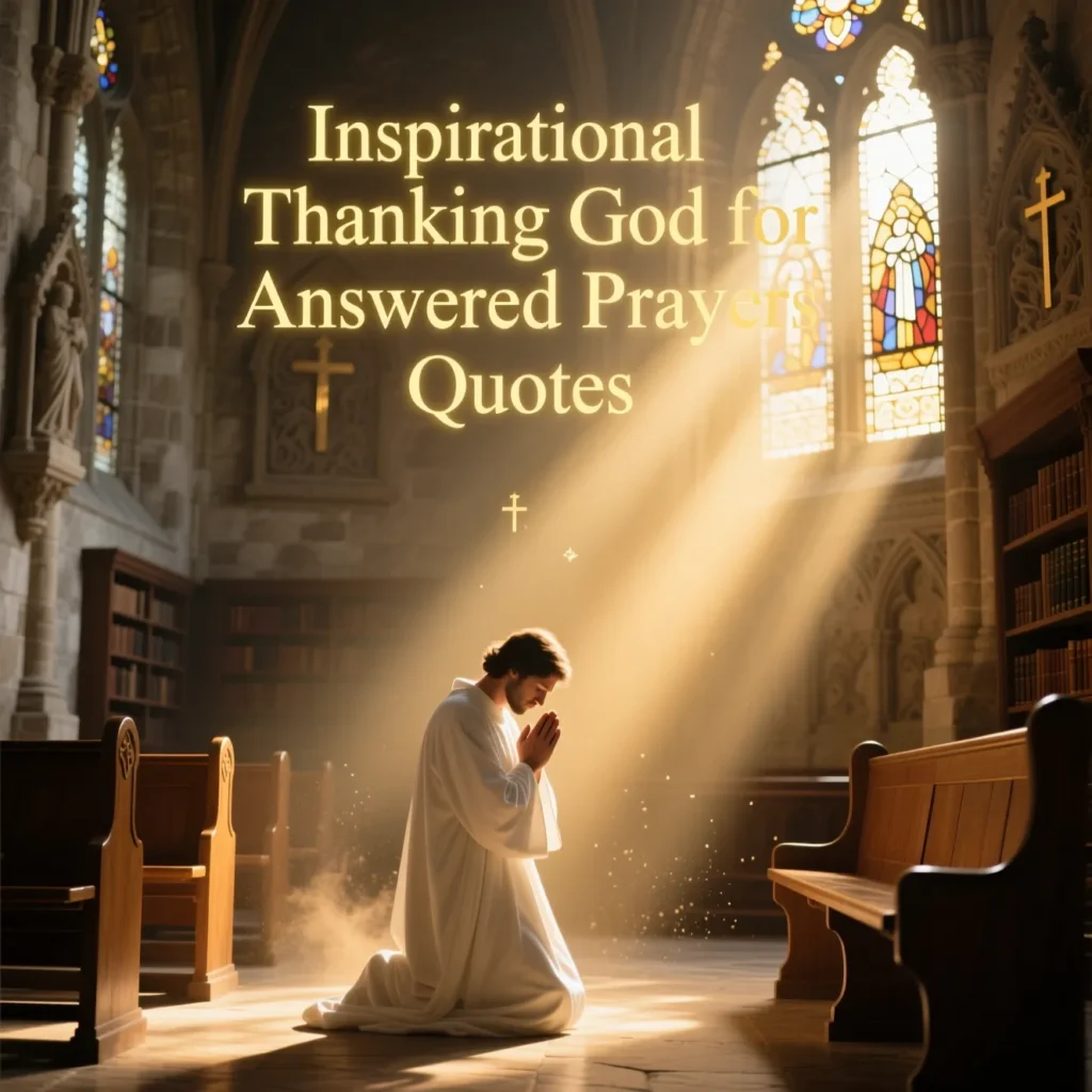Inspirational Thanking God for Answered Prayers Quotes