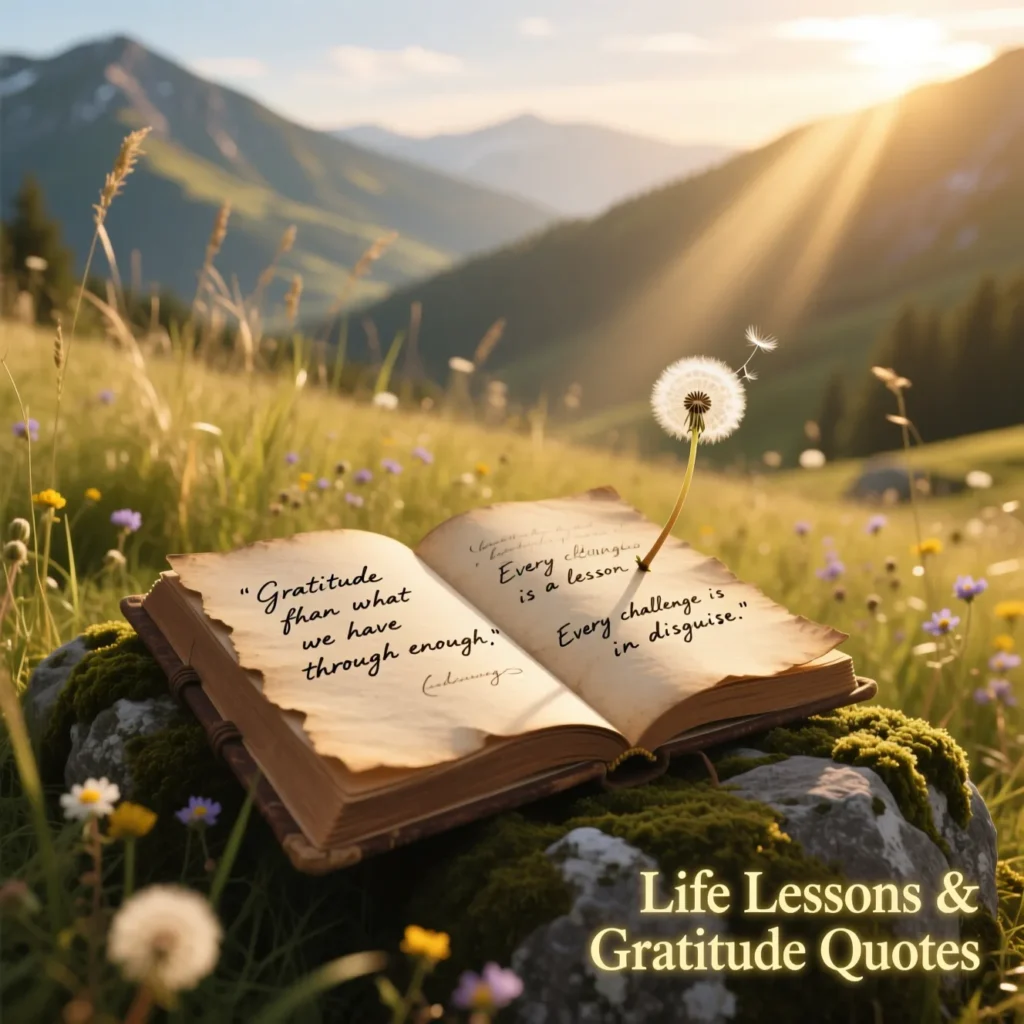 Life Lessons & Gratitude Quotes 