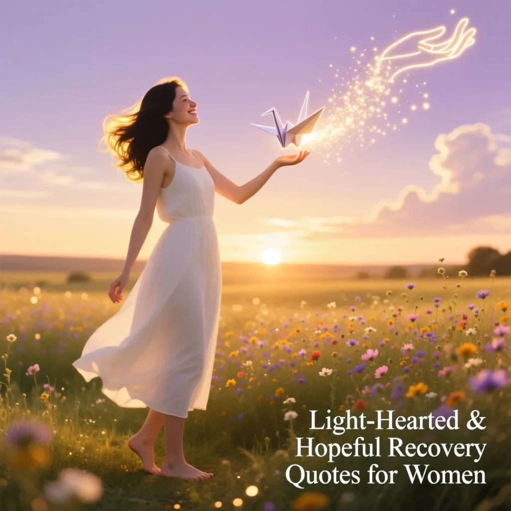 Light-Hearted & Hopeful Recovery Quotes for Women
