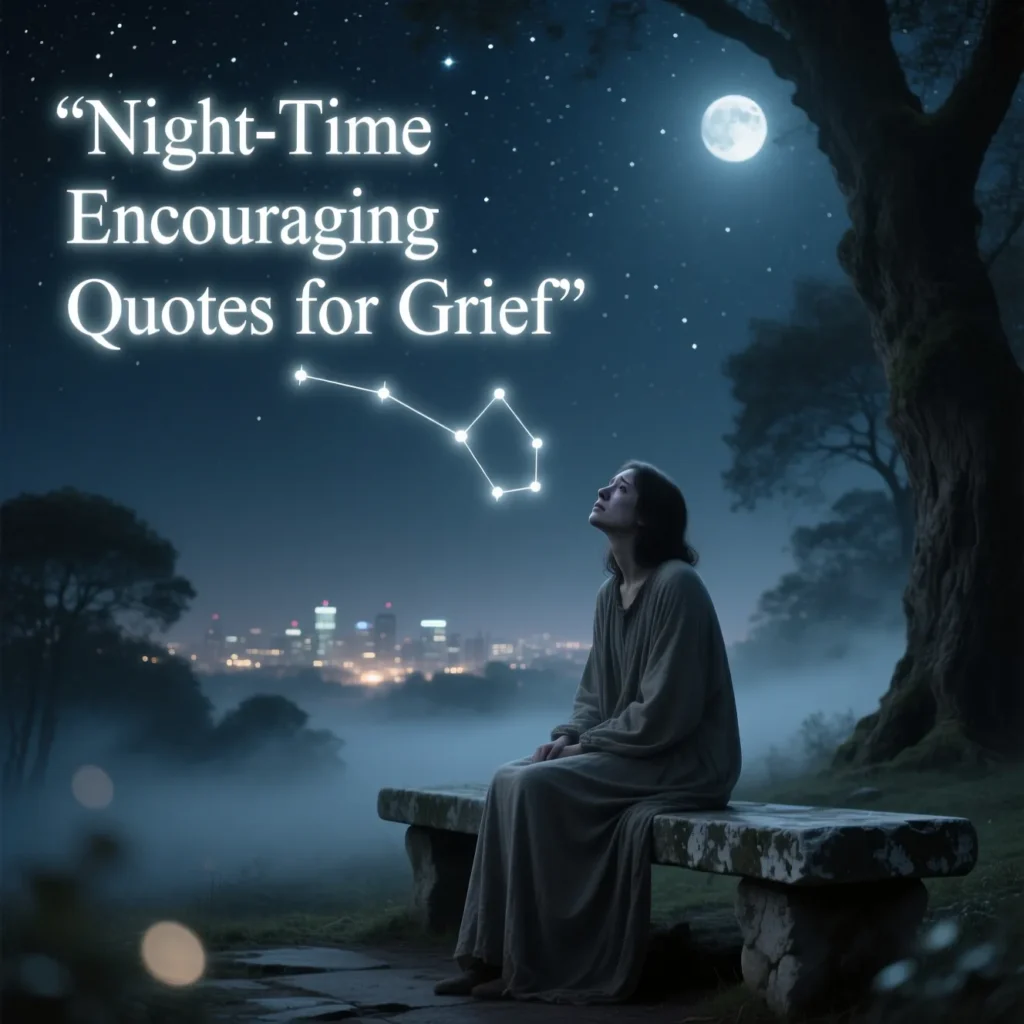 Night-Time Encouraging Quotes for Grief