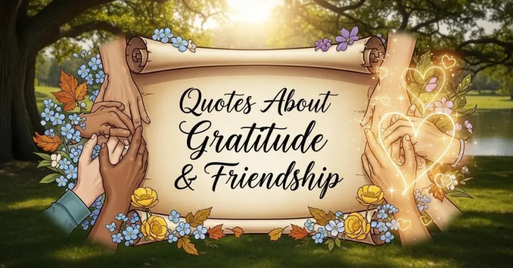 Quotes About Gratitude & Friendship 