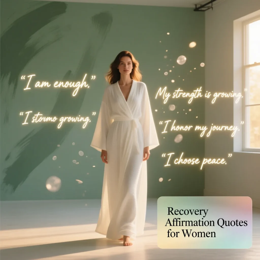 Recovery Affirmation Quotes for Women