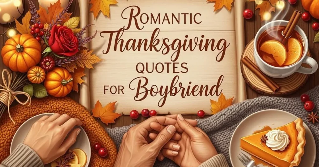Romantic Thanksgiving Quotes for Boyfriend 