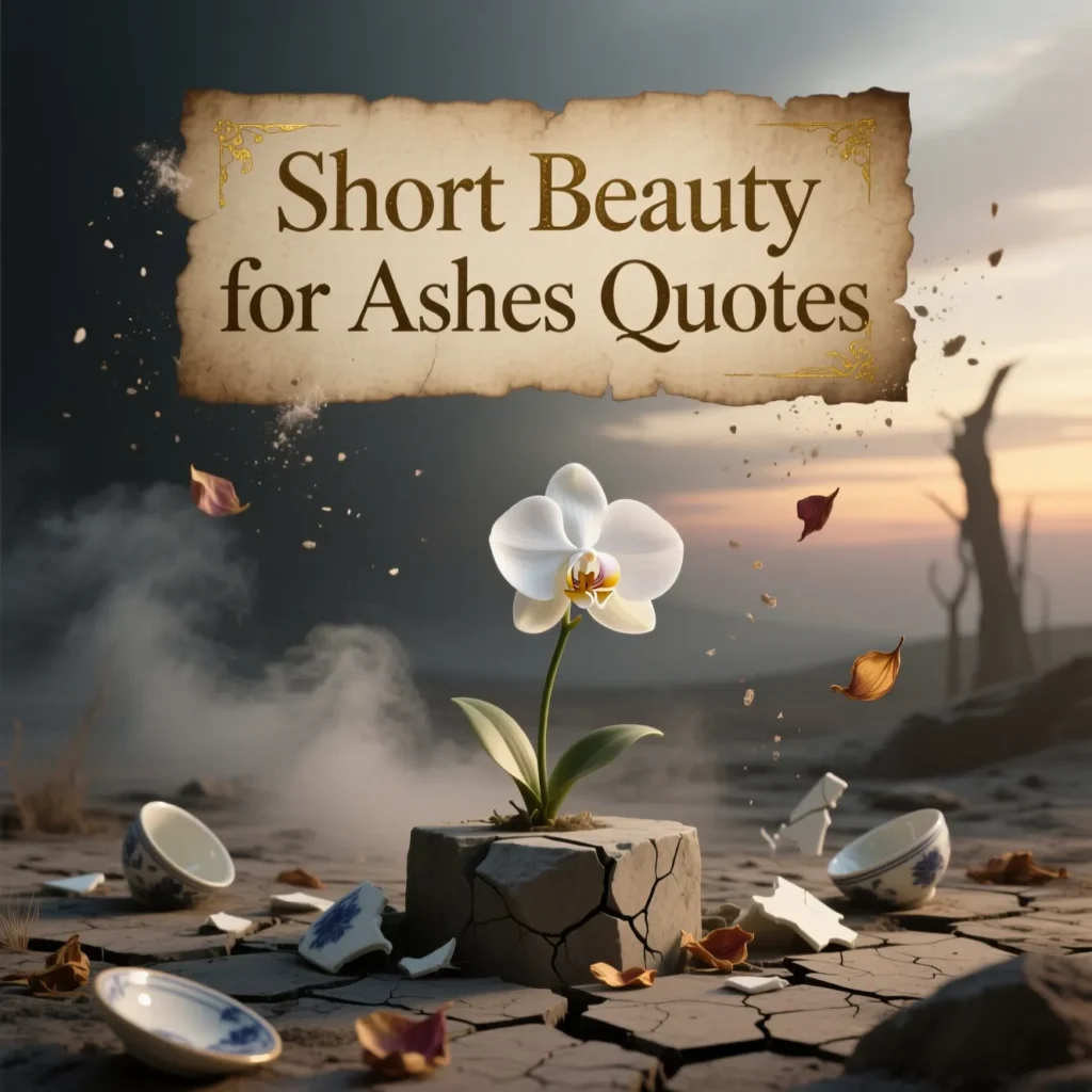 Short Beauty for Ashes Quotes