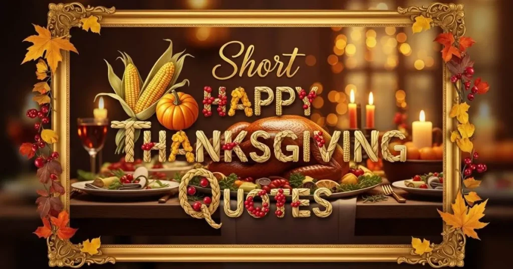 Short Happy Thanksgiving Quotes