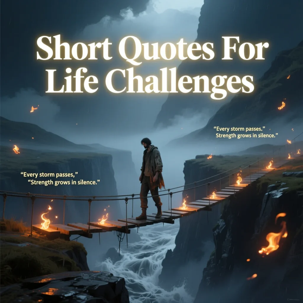 Short Quotes For Life Challenges