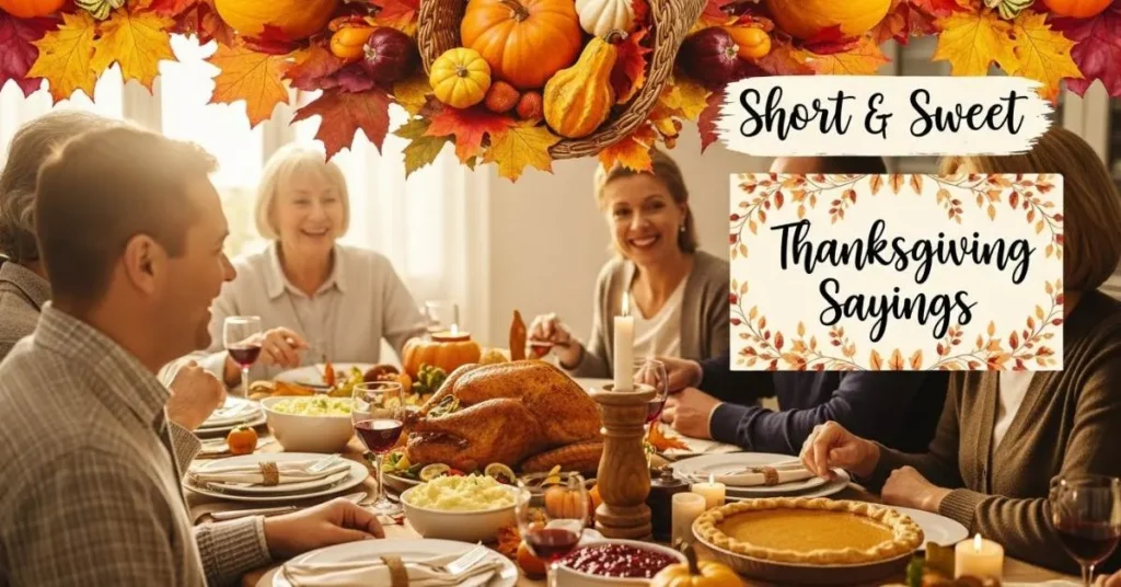 Short & Sweet Thanksgiving Sayings