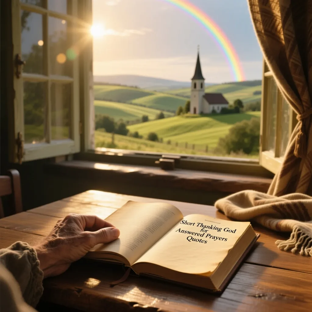 Short Thanking God for Answered Prayers Quotes 