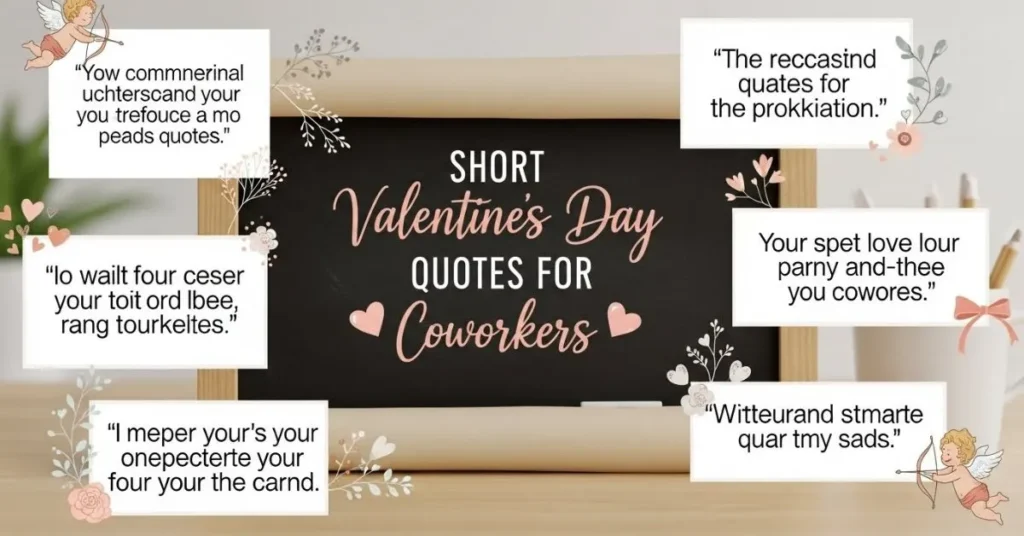 Short Valentines Day Quotes for Coworkers 