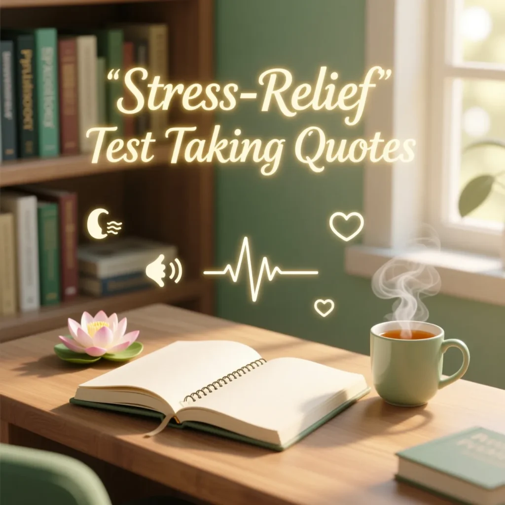 Stress-Relief Test Taking Quotes