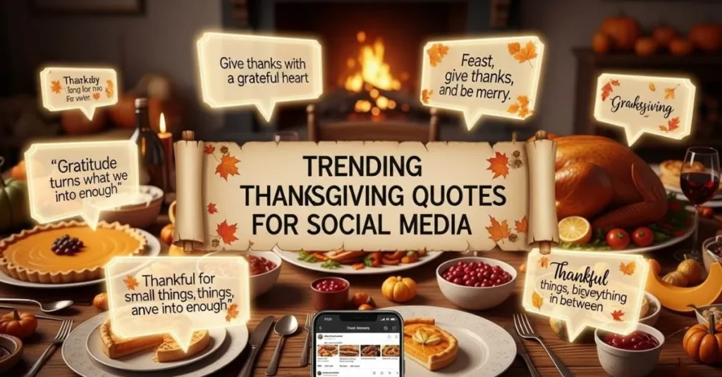 Trending Thanksgiving Quotes for Social Media 