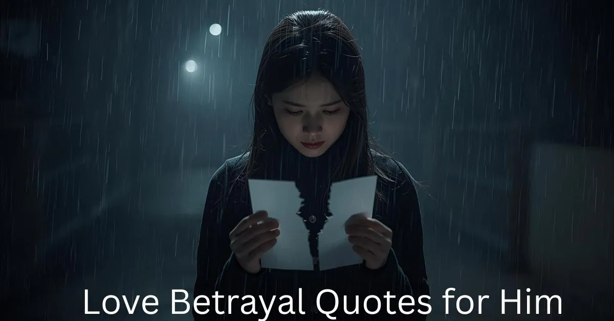 Love Betrayal Quotes for Him