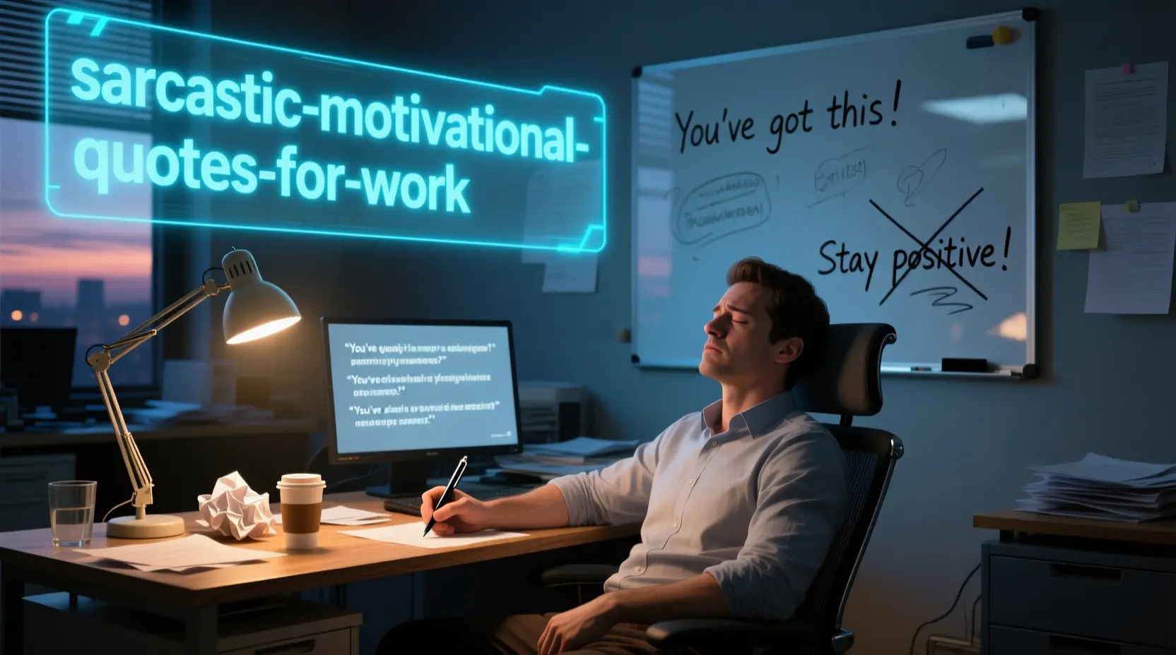 Sarcastic Motivational Quotes for Work