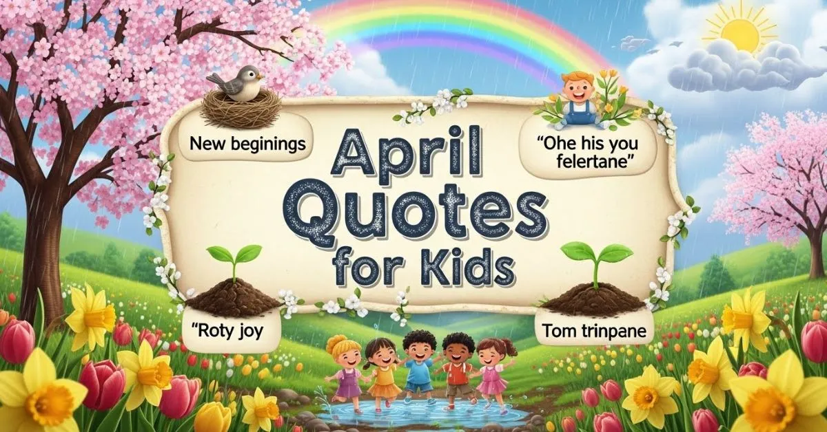 April Quotes for Kids