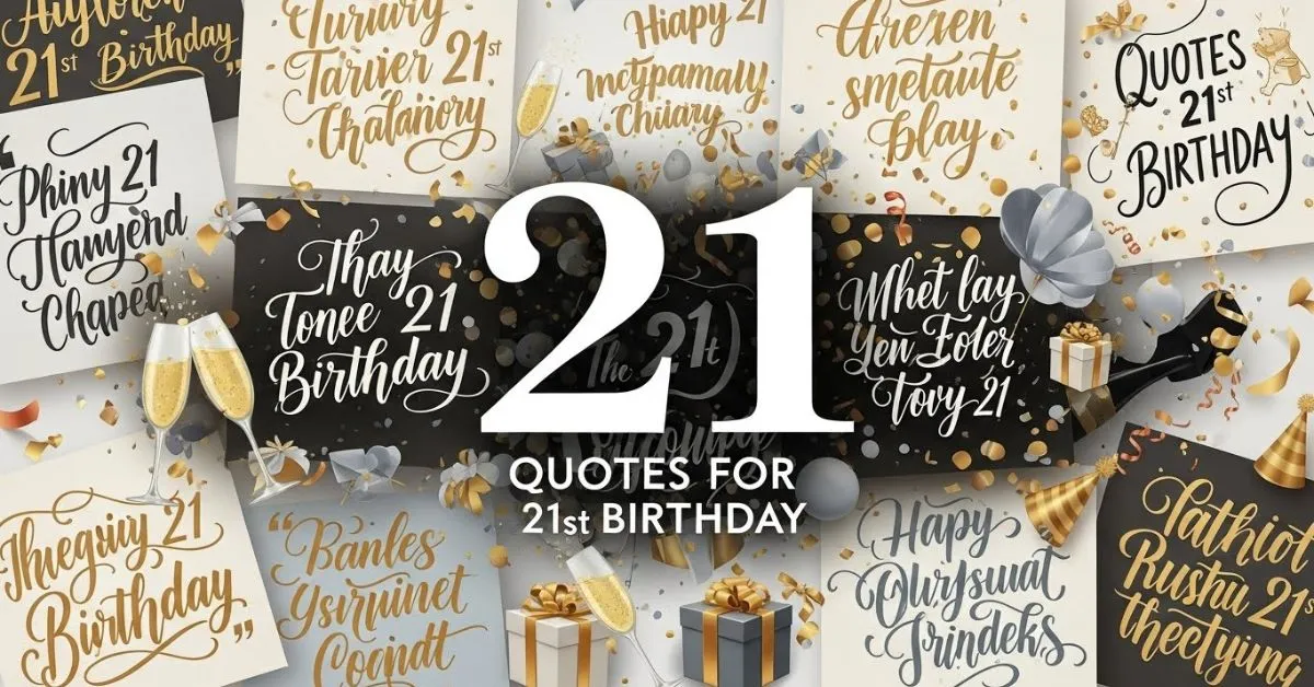 quotes for 21st birthday