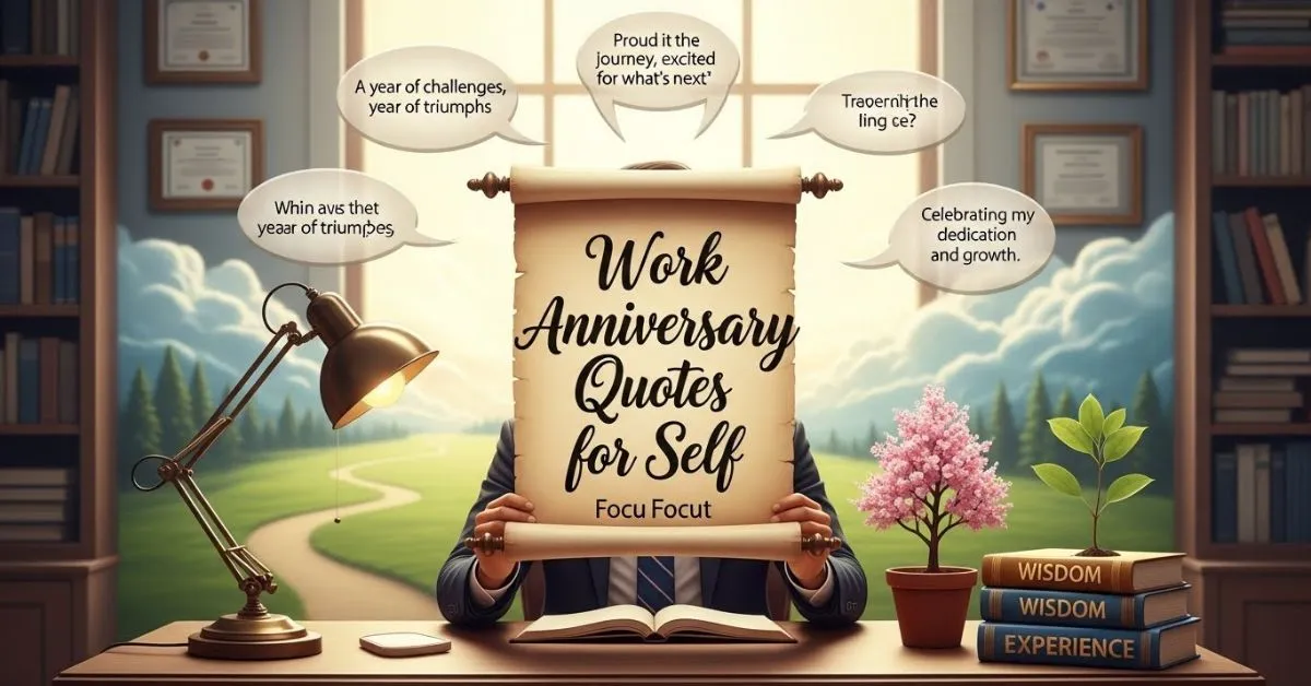 Work Anniversary Quotes For Self