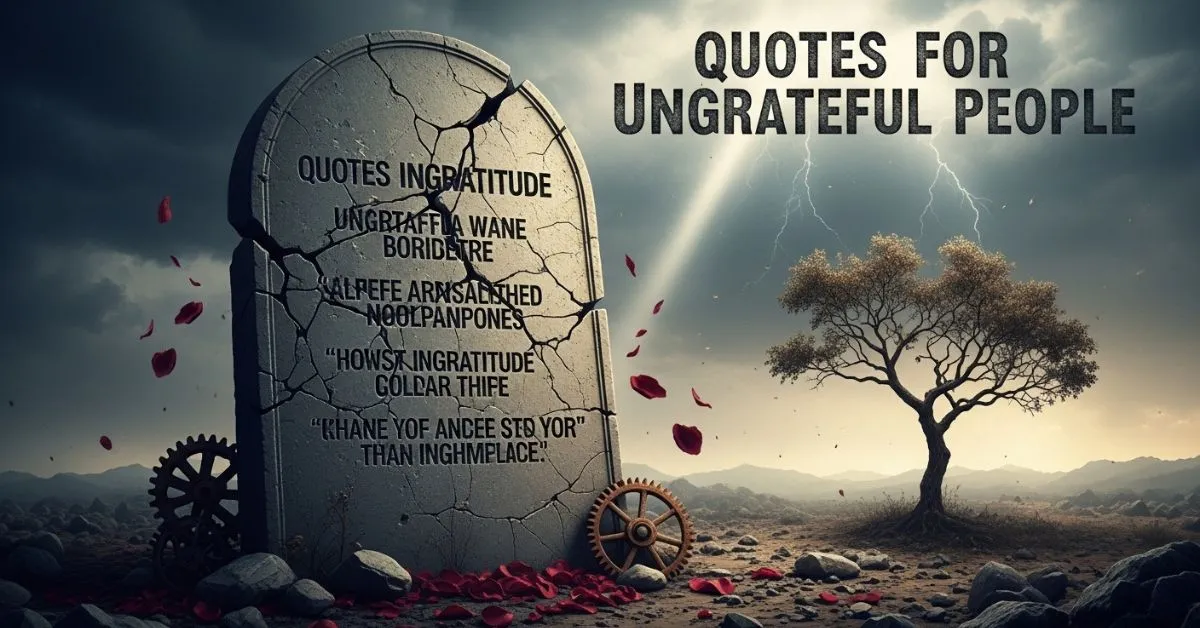 Quotes for Ungrateful People