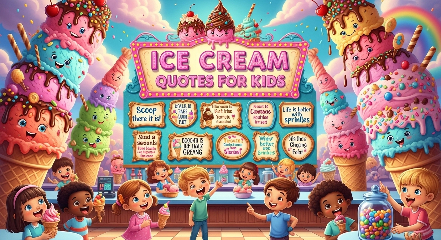Ice Cream Quotes for Kids